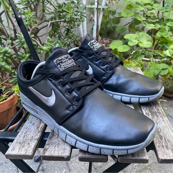 Nike Stefan Janoski Max NYC Edition Men's Size 11.5 Black Leather 749678-001 - Picture 8 of 15